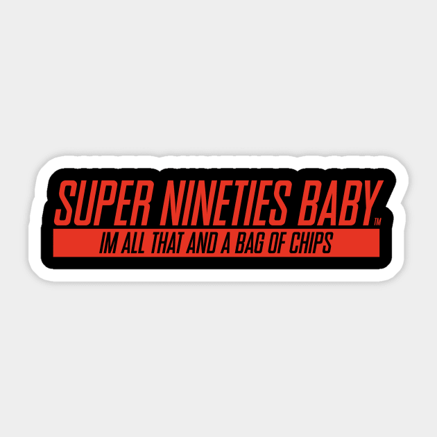 Super 90s Baby Gamer Sticker by Kirkhardt Designs